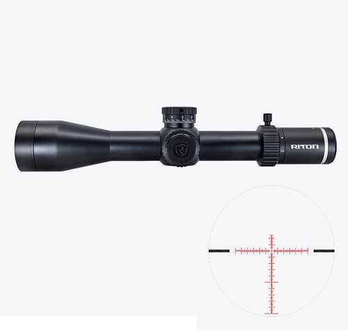 <span style="font-weight:bolder; ">Riton</span> Optics X7 Conquer 3-18X 50mm Obj 35-6.20 ft @ 100 yds FOV 34mm Tube Black Finish Illuminated T3