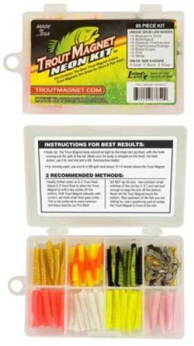 Lelands Lures Trout Magnet Neon Kit 85pc 15 hks And 70 Bodies Md#: TMNK