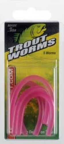 Lelands Lures Trout Worm 5pc Pink Md#: TW-P