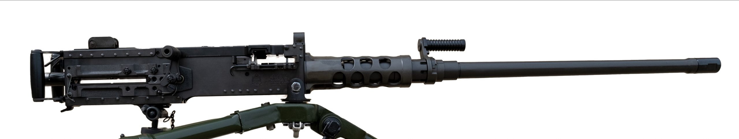 50 BMG Ma Deuce Semi Auto M2 Belt Feed rifle built by Ohio Ordnance Black Phosphate Parkerizing 200 50 BMG belt links included.