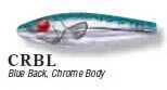 Mirrolure / L&S Bait She Pup 9/16oz 3 1/2in Chrome/Blue Back Md#: 75MR-CRBL