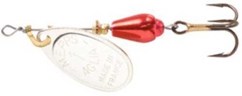 Mepps / Sheldons Aglia Brite In-Line Spin 1/8oz Red w/Silver Blade Md#: AB1 RD-S
