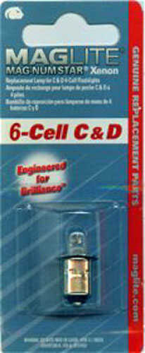 Maglite Mag-Num Star Krypton Lamp 6 C & D-Cell - 1 per package To be used with alkaline batteries only LMSA601