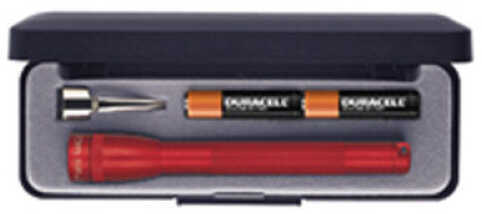 Maglite Mini 2-Cell AAA Flashlight Red - Presentation Box Includes pocket clip & batteries High-inte M3A032