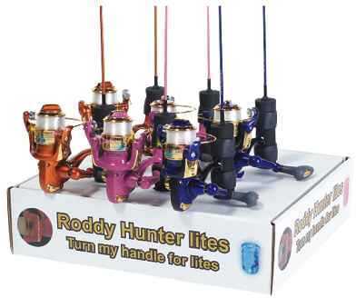 Master Fishing Roddy Hunter LED Combo Mini Spin2ft 1pc Asst Colors DN478DP