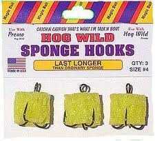 Magic Bait Mb Hog Wild Sponge Hooks #6 3Pk
