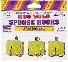 Magic Bait Mb Hog Wild Sponge Hooks #4 3Pk