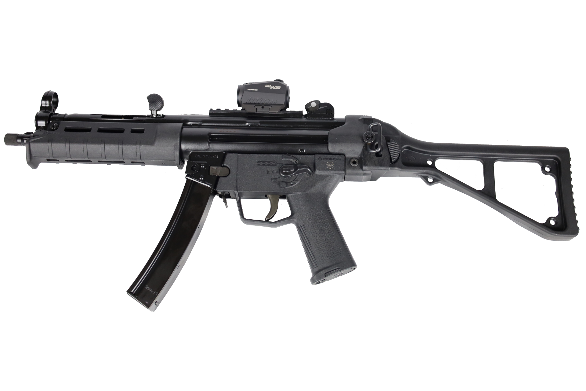 MP5 Clone PTR 9mm Machine Gun 8.5" Barrel select fire Semi and full Auto LE only