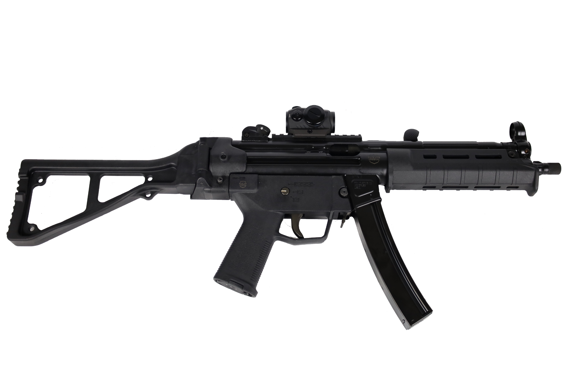 MP5 Clone PTR 9mm Machine Gun 8.5" Barrel select fire Semi and full Auto LE only
