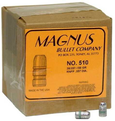 Magnus 38/357 Caliber .357 Diameter 158 Grain Round Nose Flat Point Cowboy 500 Count