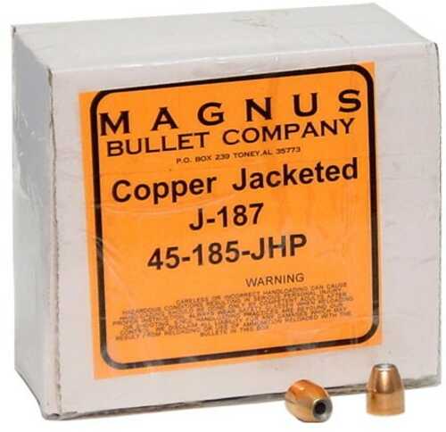 Magnus 45 ACP .451 Diameter 187 Grain Jacketed Hollow Point 250 Count