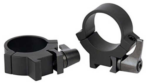 Warne Maxima Horizontal QD Rimfire Scope Rings 3/8 Dovetail Matte Black 1 in. High Model: 722LM