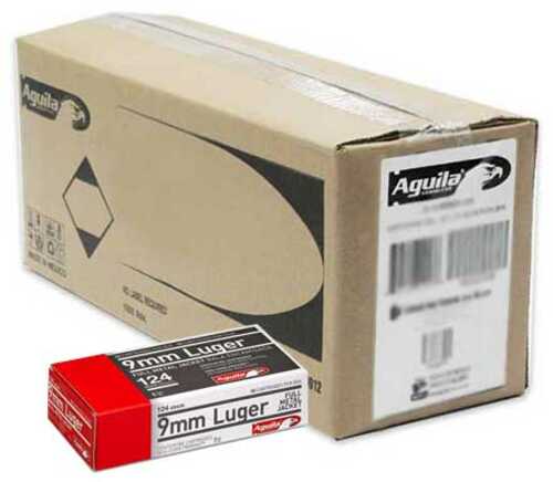 9mm Luger 1000 Rounds Ammunition Aguila 134 Grain FMJ