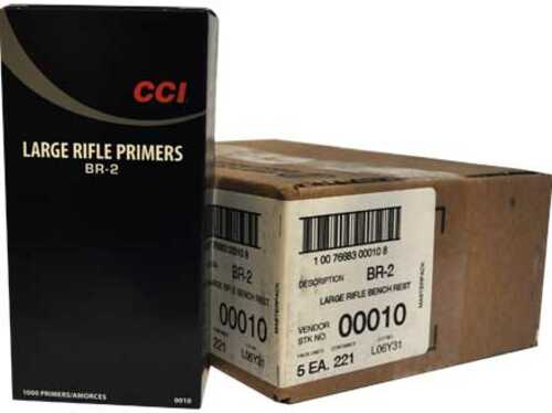 CCI BR2 Large Rifle Bench Rest Primer 5000 Count Case