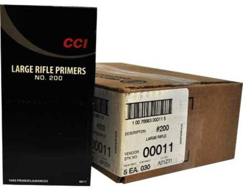 CCI #200 Large Rifle Primer 5000 Count Case