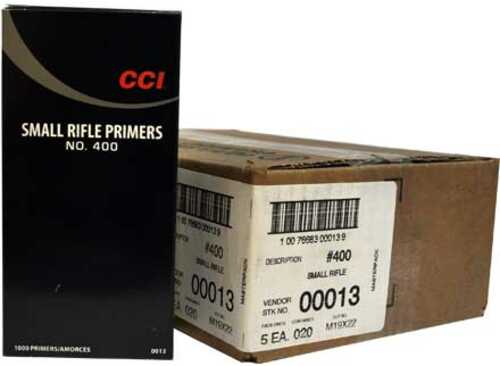 CCI #400 Small Rifle Primer 5000 Count Case
