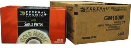 Federal Gold Medal Small Pistol Match Primer #GM100M (5000 Count Case)