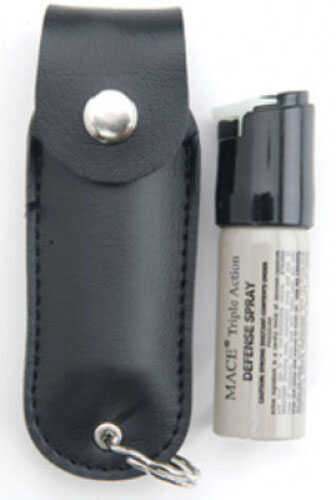 Mace Triple Action Pepper Leather Plus Model w/ Key ring, 11 grams 80185