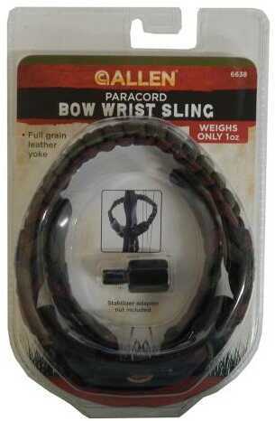 Allen Cases Bow Sling Braided Camo With Leather Yoke & Stabilizer Nut Model: 6638