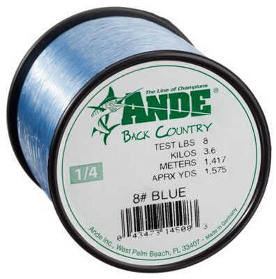 Ande Line Back Country Mono Blue 30# 2Lb Spool Model: BC-2-30