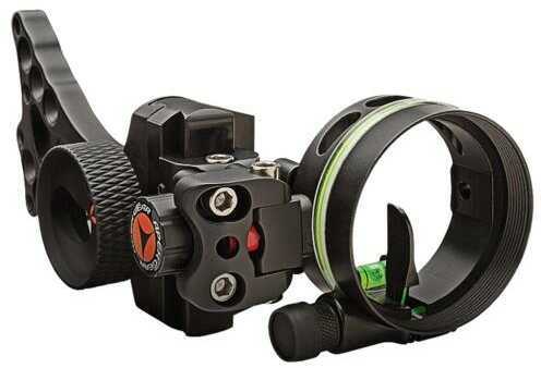 Apex Gear Bow Sight Covert 1 1-Pin 19 Green Black With Light Model: AG2321B