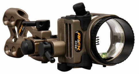 Apex Gear Bow Sight Axim-4 4-Pin .010 Black with Light AG4324BK