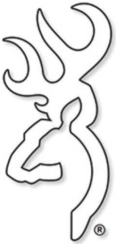 Browning 3922004716 Flat Buckmark Decal 6" White-img-0