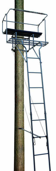 Big Dog 2-Man Bud Treestand With Flip-Up Shooting Rail 17 Feet Md: BDL-455