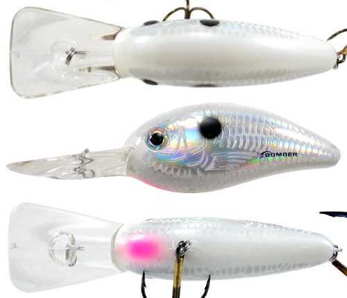 Pradco Lures Bomber Square Lip Fat Free Shad 1/2oz 2-1/2in 8ft-10ft Dances Pearl White BDSL6FDPW