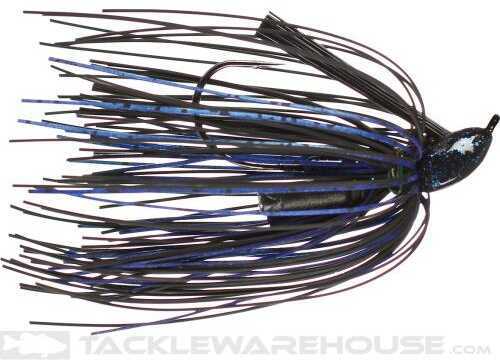 Buckeye Lure Company Flat Top Finesse Jig 1/2Oz Black/Blue Model: FTJ12BB