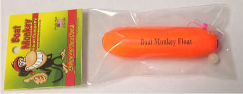 Boat Monkey Slip Float 3.25" Orange Cigar With Stop & Bead