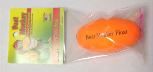 Boat Monkey Slip Float 2.5" Orange Oval With Stop & Bead