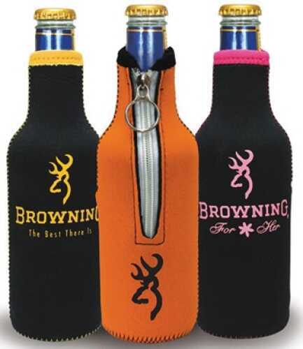 AES Outdoors Browning Bottle Coozie Black/Yellow BR-BTL-Black
