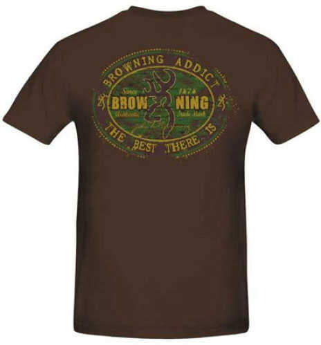 Signature Products Group SPG Apparel Browning Youth Trademark Tee S/S Chocolate Md#: BRD7028878L
