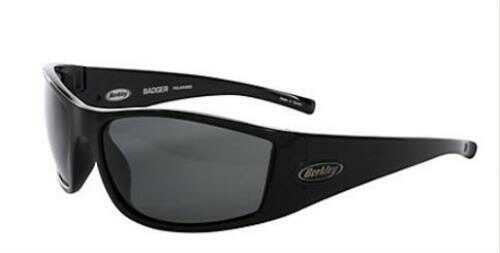 Berkley Polarized Sunglasses Badger Gloss Blk/Smoke Model: BSBADGGBS-H