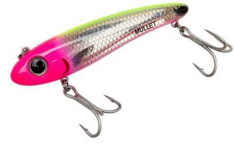 Pradco Lures Bomber Saltwater Mullet 3 1/2In 5/8Oz Silv Fl/Pink/Cha BSWM7-337