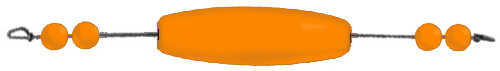 Comal Floats Cigar Rattle Cork 3in Orange 50 per bag C300RR