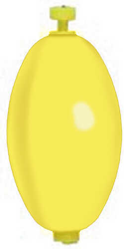 Comal Floats Oval Rattle Snap 2 1/2in Yellow 50/pack OSR250Y