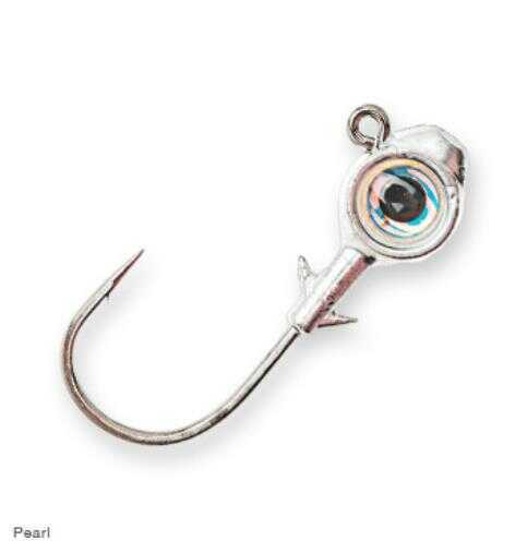 Z-Man / Chatterbait Trout Eye Jighead 1/8 Ounce 2/0 Hook Pearl 3-Pack Md: TEJH18-02PK3