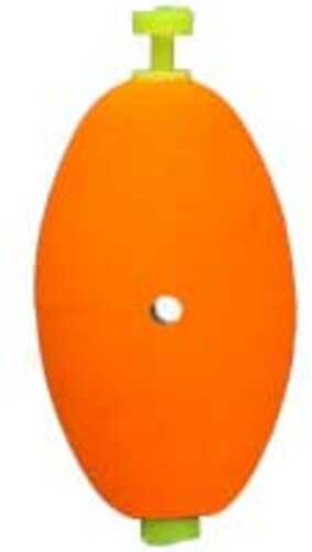 Comal Oval Foam Snap Float 2.5" Orange Weighted 50 Per Bag