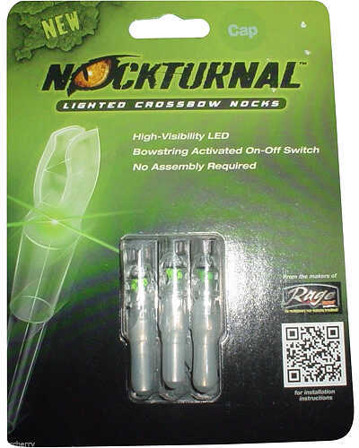 Nocturnal Lighted Nocks Nockturnal Predator X-bow Green 3pk Size 1 Model: Nt-725