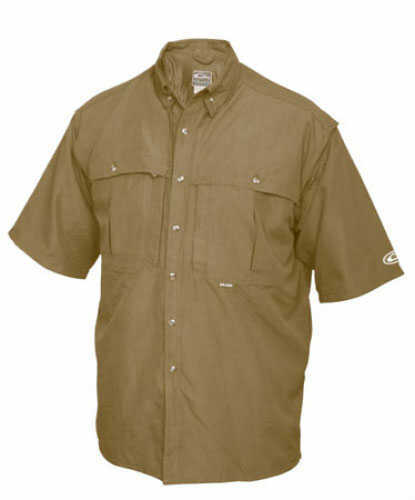 Drake Waterfowl Casual Vented Wingshooters Shirt Tan Short Sleeve Small Md#: DW260TANS