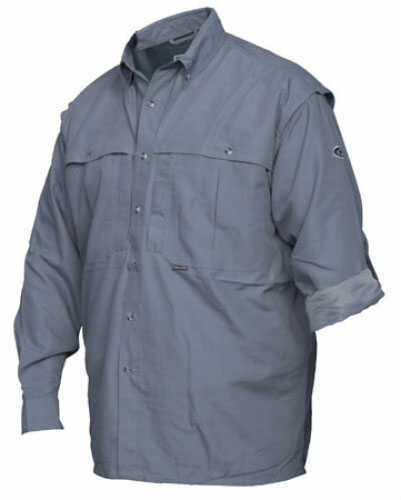 Drake Waterfowl Casual Shirt Steel Blue Long Sleeve Size XL DW261SBLXL