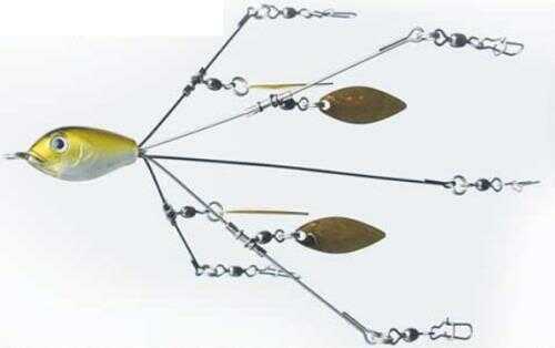 Eco Pro Tungsten Roll Tide Rig Burst Shad Model: RT-BURSTSHAD