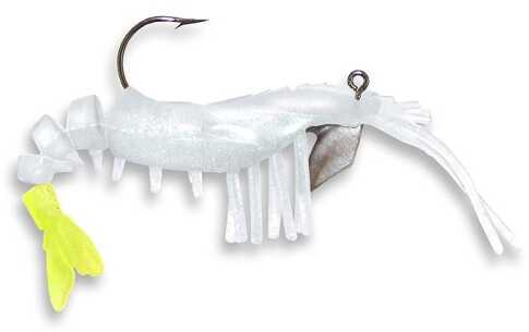 Egret Vudu Shrimp 3in 2pk Pearl Chart Tail E-VS35-16