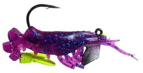 Egret Vudu Shrimp 3in 2pk LSU (Purple/Chartreuse) E-VS35-14-31