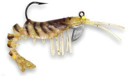 Egret Vudu Shrimp 3In 2Pk Clear Gold Flk Black Str Model: E-VS35-14-46