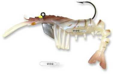 Egret Vudu Rattler Shrimp 3 1/2In 2Pk Natural Model: E-VS35R-14-04