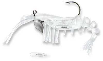 Egret Vudu Rattler Shrimp 3 1/2In 2Pk Glow Model: E-VS35R-14-33