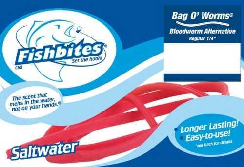 FB BAG O WORMS 1/4" BLOODWORM RED